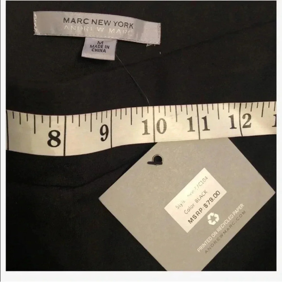 Marc by Marc Jacobs pants black faux suede leather stretch nwt size medium - Picture 6 of 7